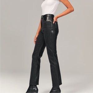 Abercrombie & Fitch - mixed fabric jeans - only tried on!